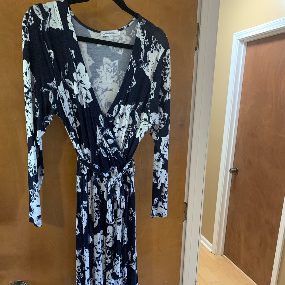 Floral wrap dress
